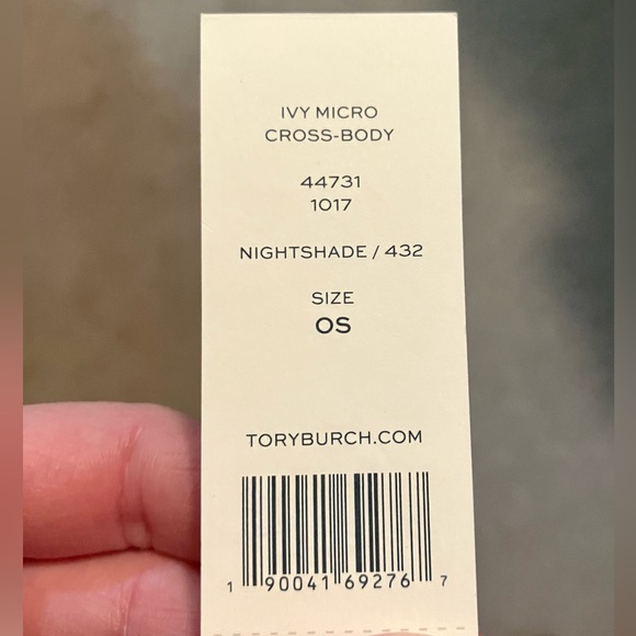 EUC Tory Burch Ivy Purple Micro Crossbody - Picture 9 of 9